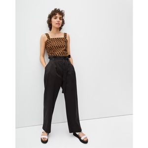 NWT Everlane black paper bag pants small